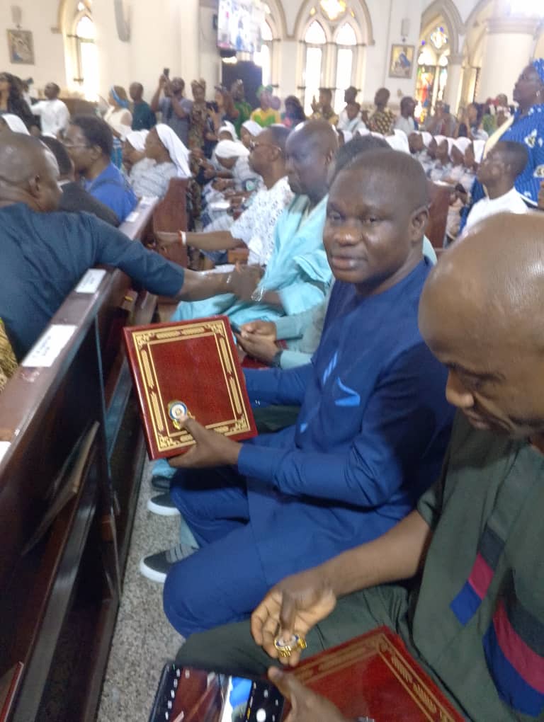 Archdiocesan award vested on Mr. Uche Okoro